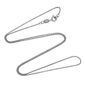 Cable Link Chain Necklace | Italian Vintage Sterling Silver 925 | 18"